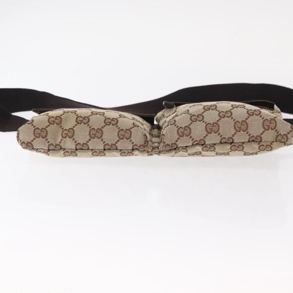 GUCCI GG Canvas Waist bag Beige Silver 28566 Auth 155383 - Picture 5 of 16